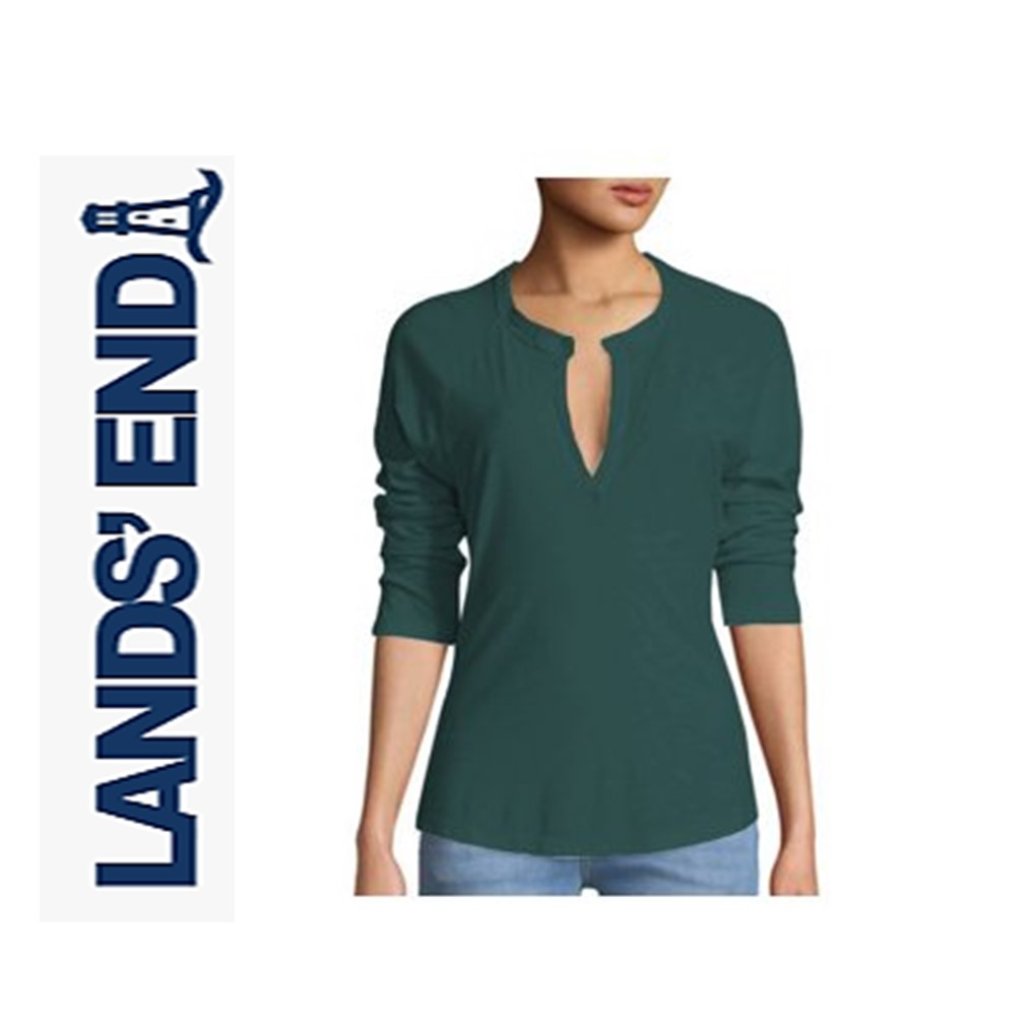 Lands End * Split Neck Pull-Over